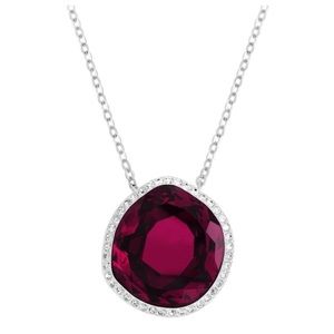 Swarovski red necklace and ring